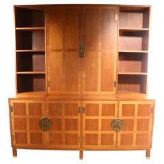 Vintage Large Chinese Modern Style Cabinet Credenza by Baker Milling Road Furniture