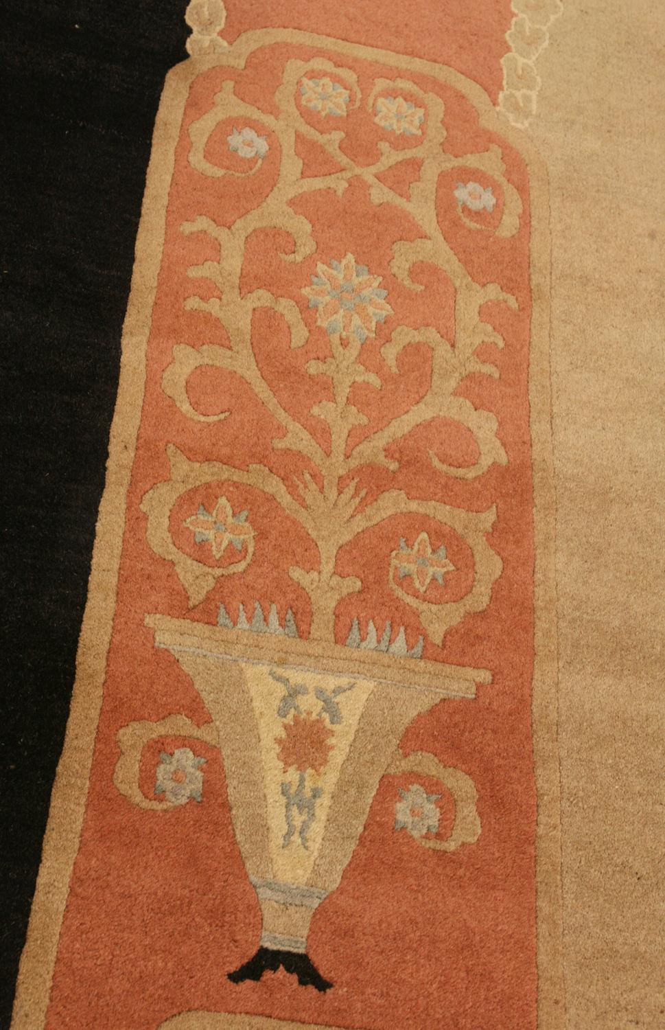 Wool Chinese Rug Peking Minimalist Design