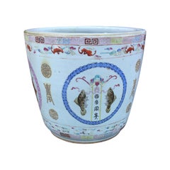 Vintage Large Chinese Porcelain Cachepot Planter, circa 1900