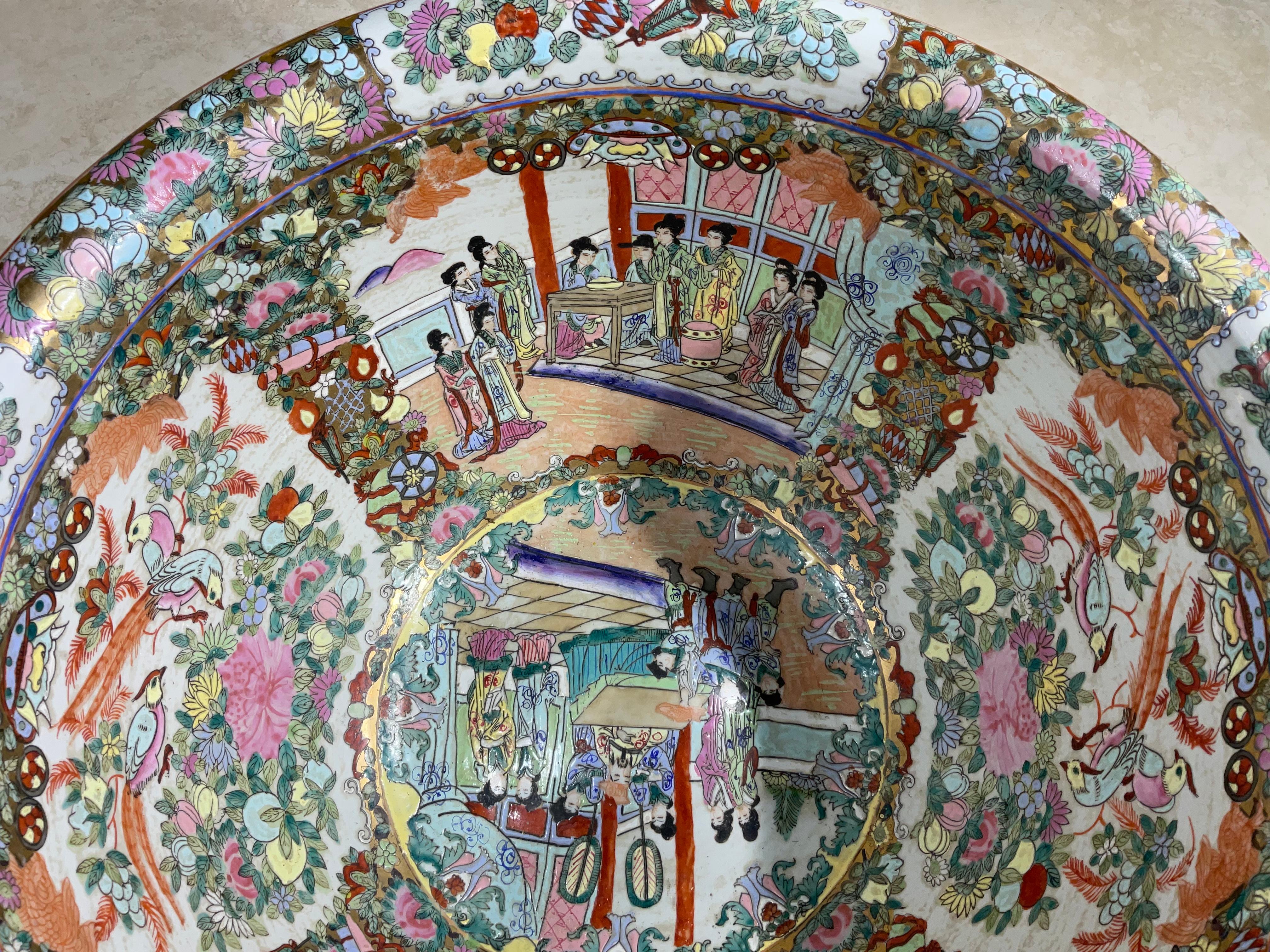 Grande fioriera cinese in porcellana a forma di pesciolino in vendita 8
