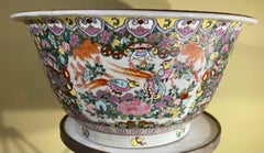 Large Chinese Porcelain Fish Bowl Planter