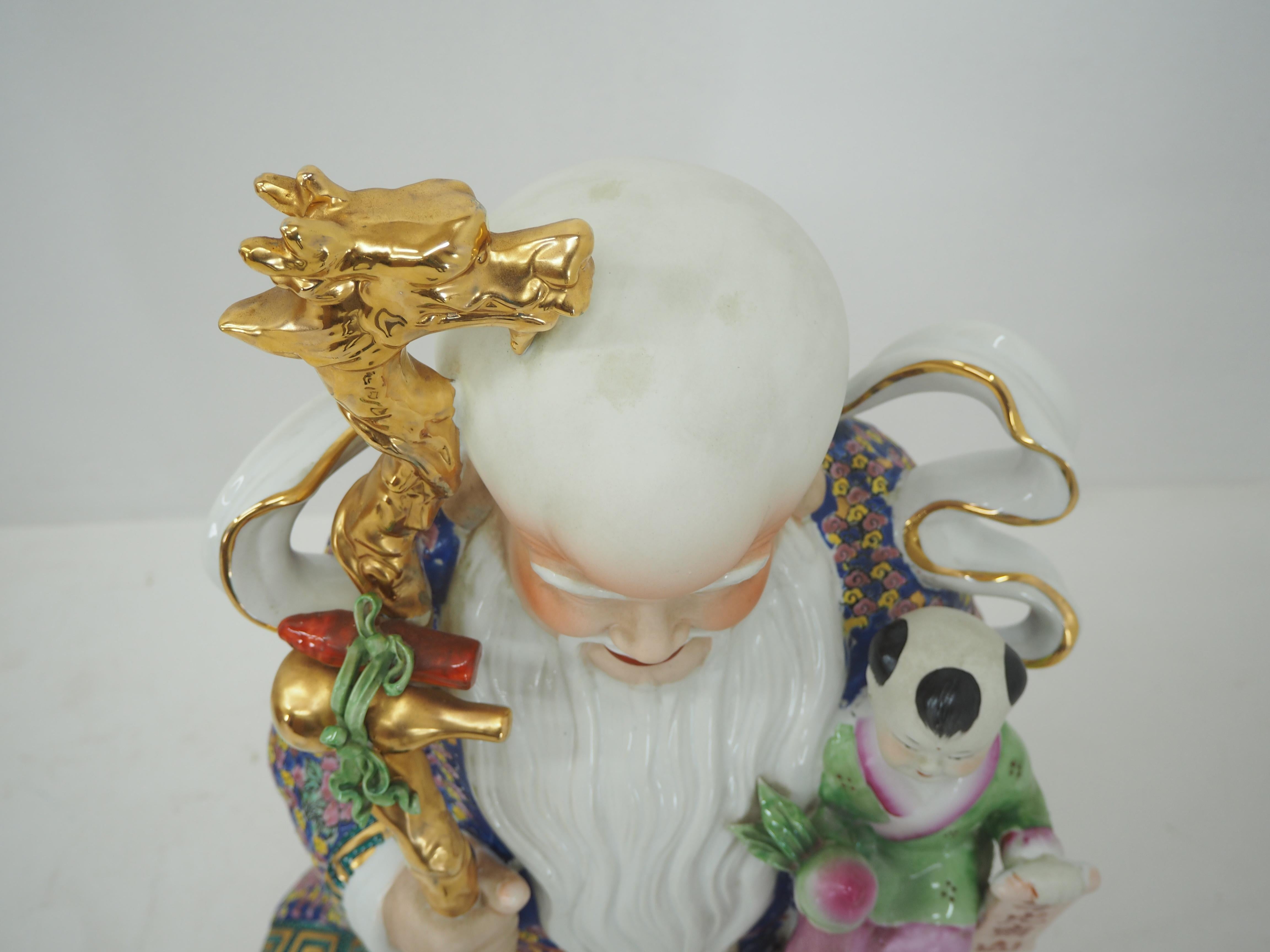 Large Chinese Porcelain Sculpture, 1930s 6