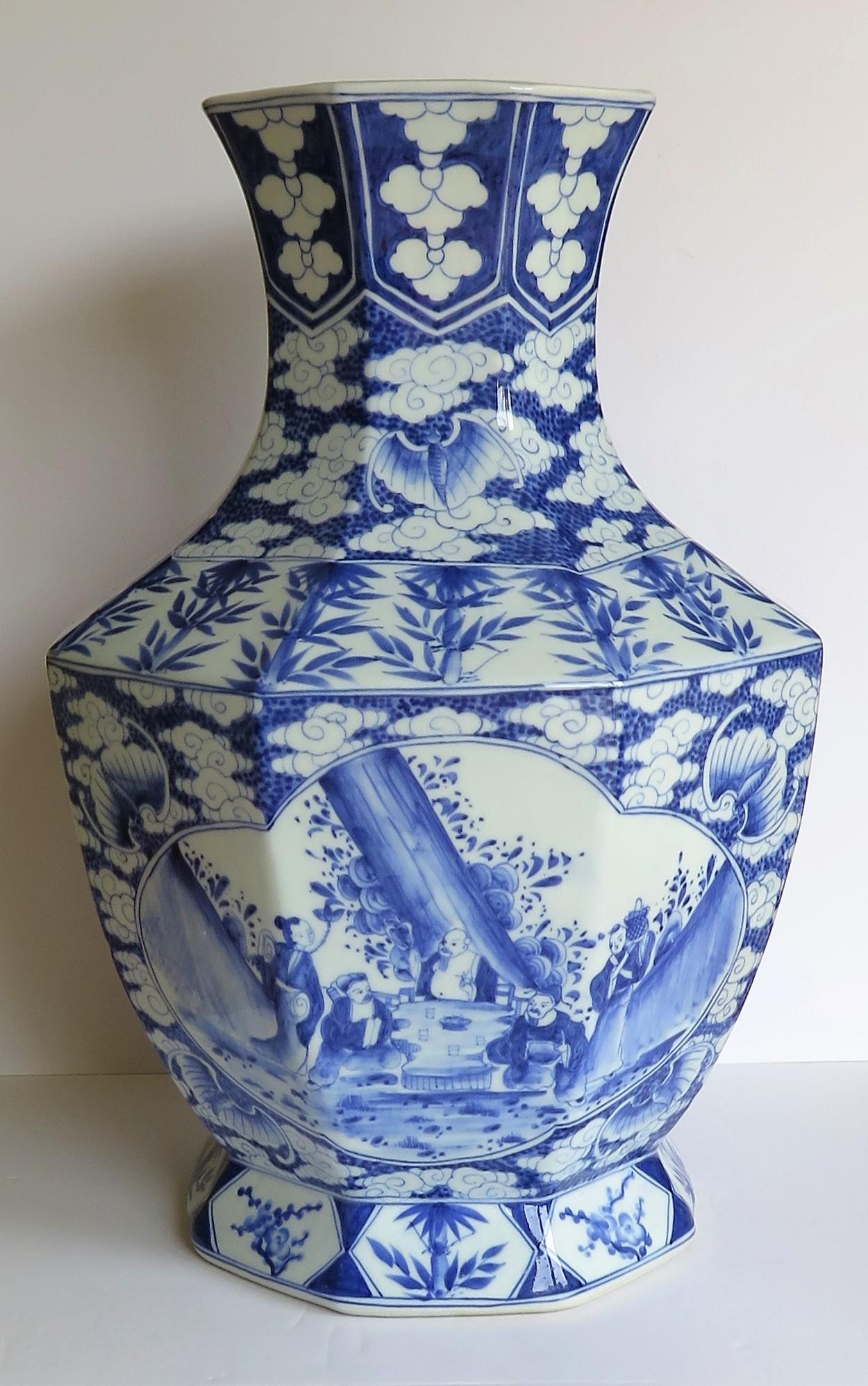 blue painted china