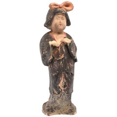 Large Chinese Pottery Court Lady, Tang Style