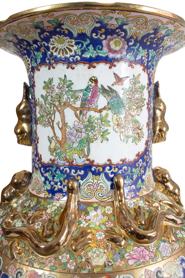 Large Chinese Qing Dynasty / Tongzhi Porcelain Vase For Sale at 1stDibs