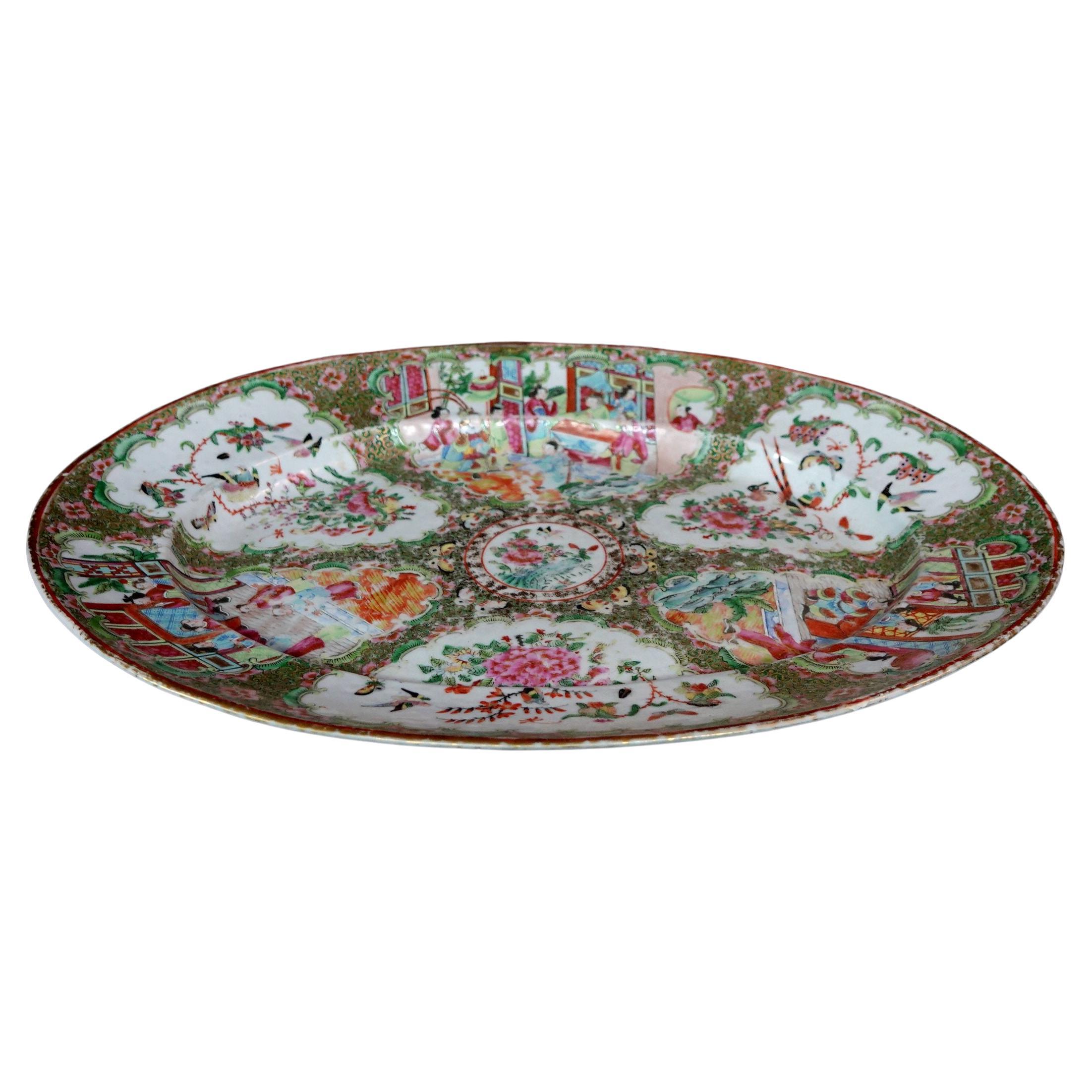 A truly fine hand-painted porcelain and large Plate from the 19th century.


 


