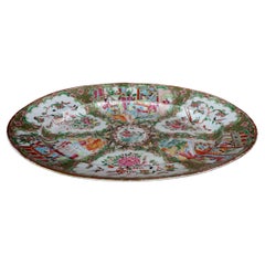 Large Chinese Rose Medallion Porcelain Plate, Ric 057