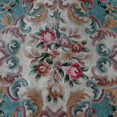 Large Chinese Rug Aubusson Carpet Savonnerie Thick Wool Pile
