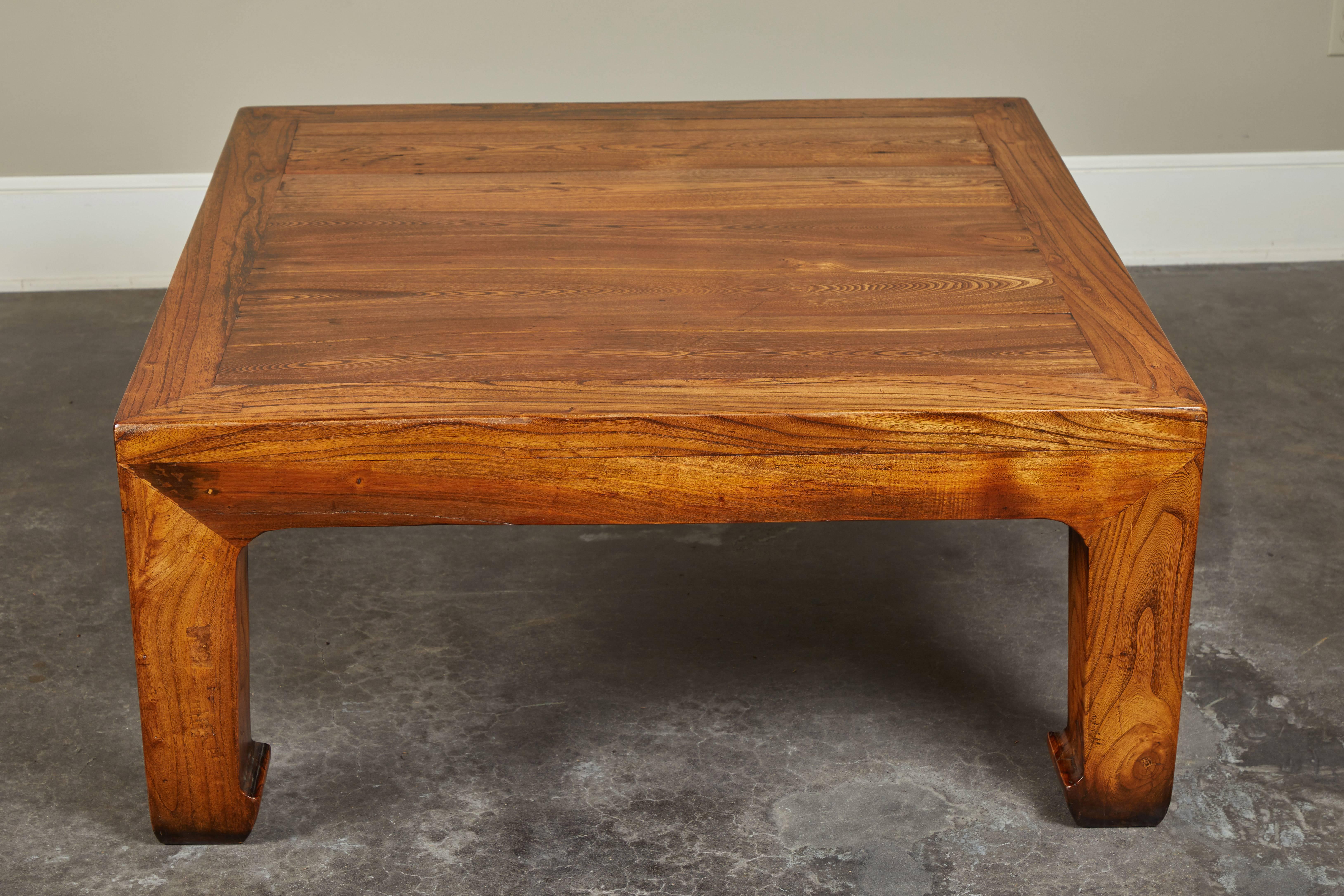 Large Chinese Square Coffee Table In Good Condition In San Marino, CA