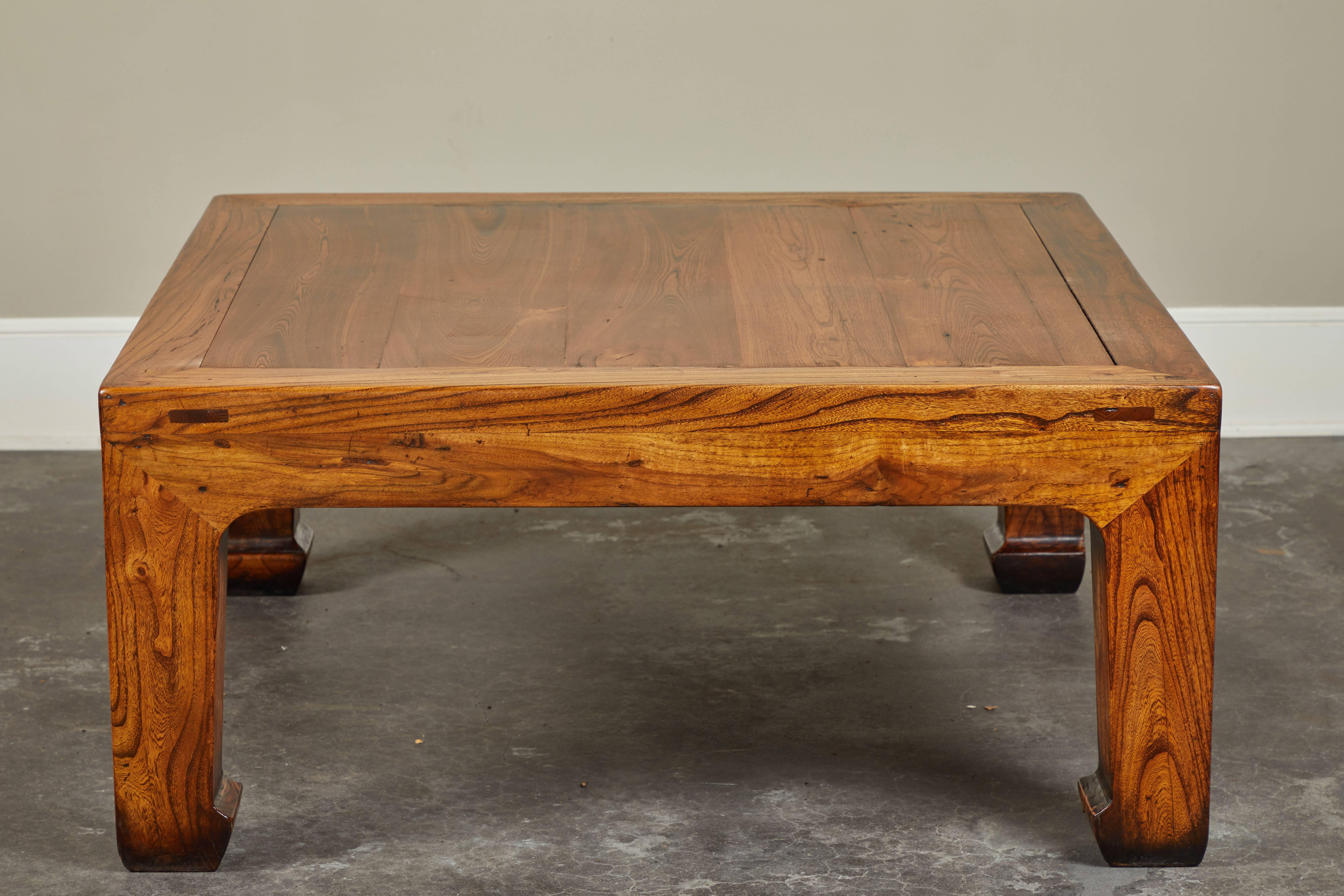 Elm Large Chinese Square Coffee Table