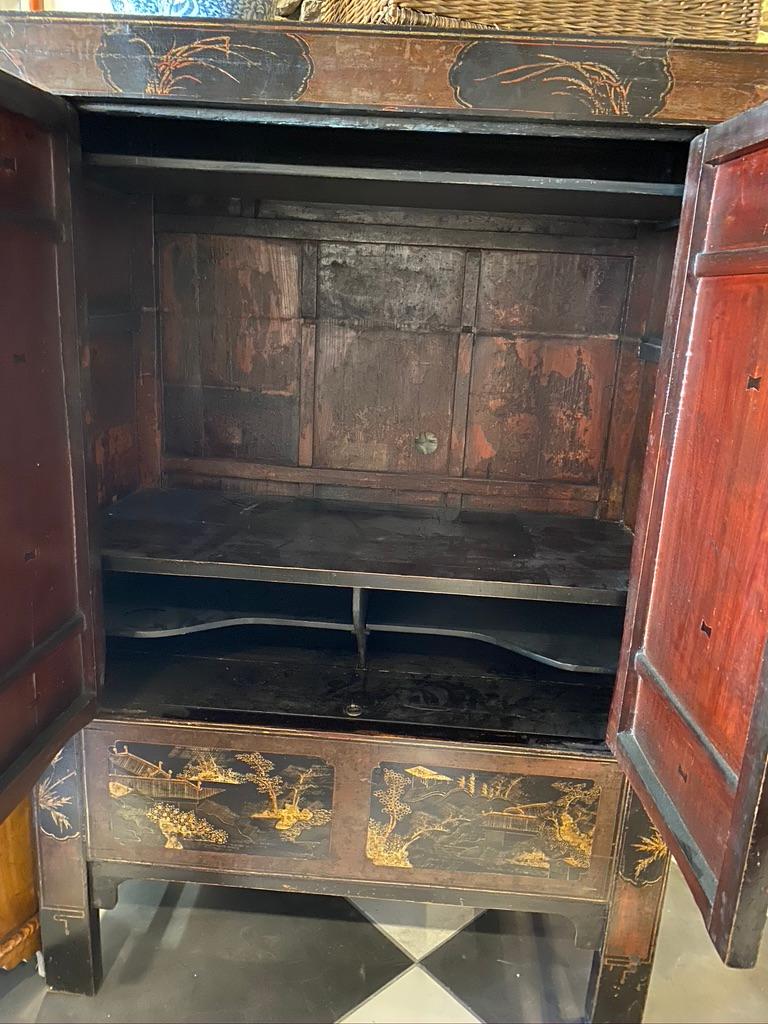 19th Century Large Chinese Tall Cabinet For Sale