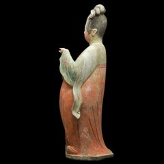 Large Chinese Tang Dynasty Terracotta Fat Lady - TL Tested