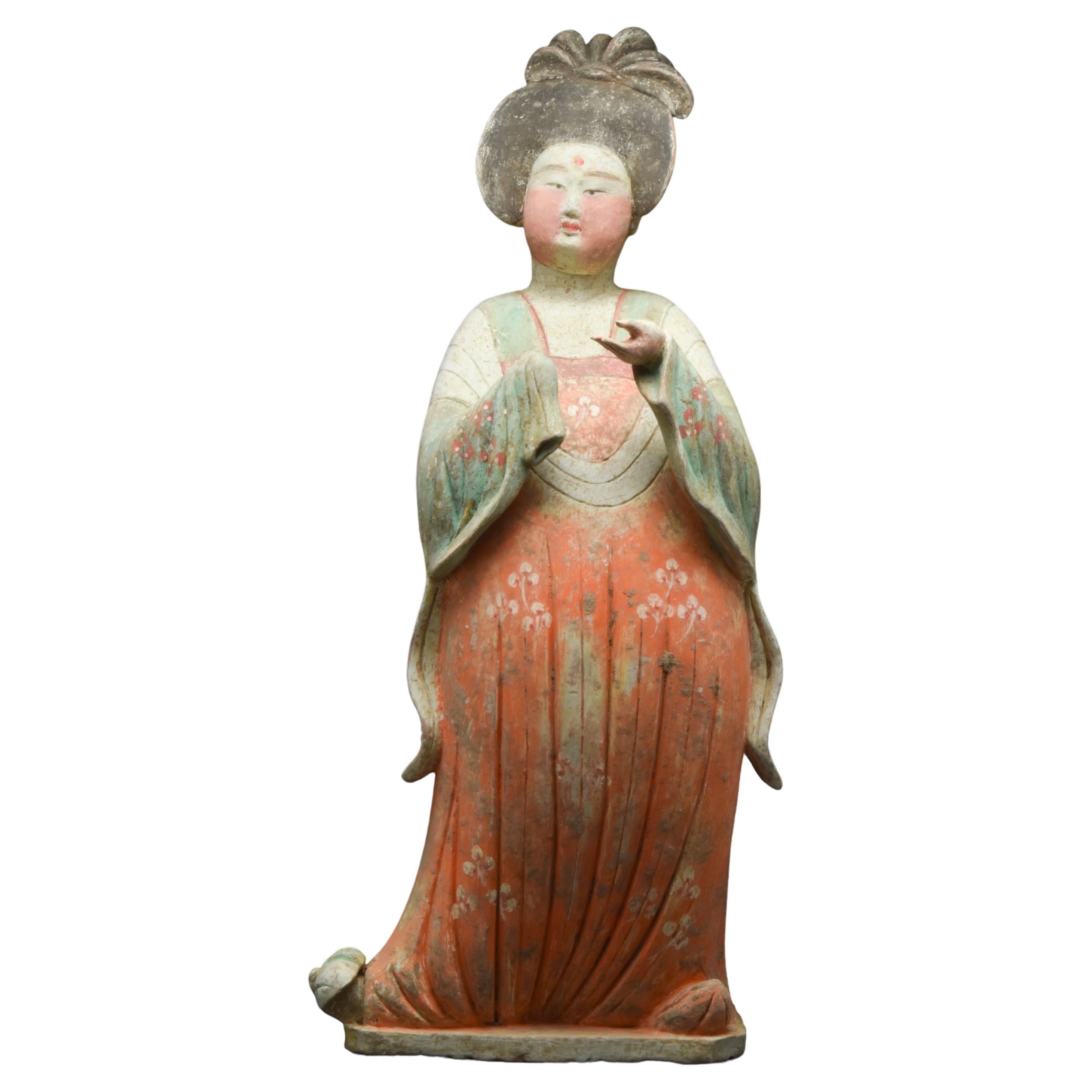 Large Chinese Tang Dynasty Terracotta Fat Lady - TL Tested