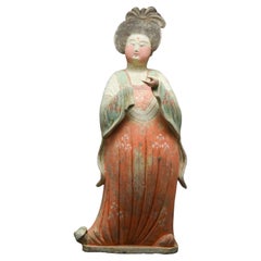 Large Chinese Tang Dynasty Terracotta Fat Lady - TL Tested