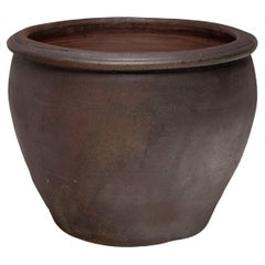 Large Chinese Unglazed Terracotta Pot