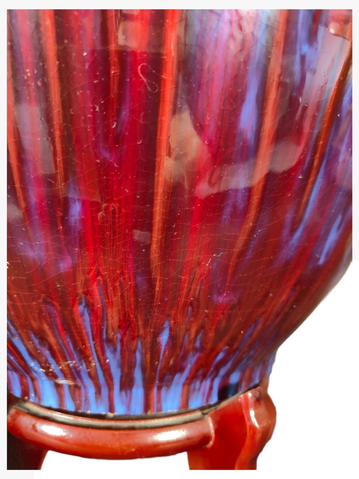 Große chinesische Vase des 20. Jahrhunderts (Moderne) im Angebot