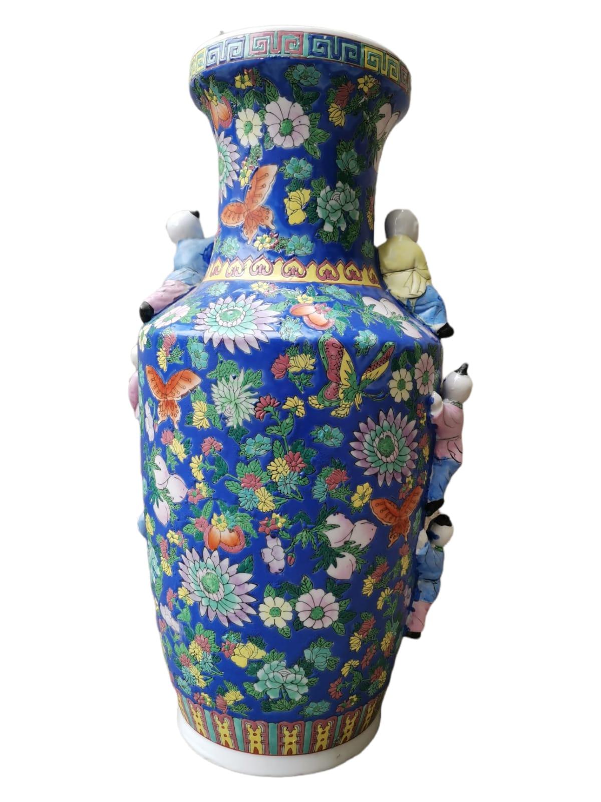 Porcelain Large Chinese Vase 20th Century For Sale