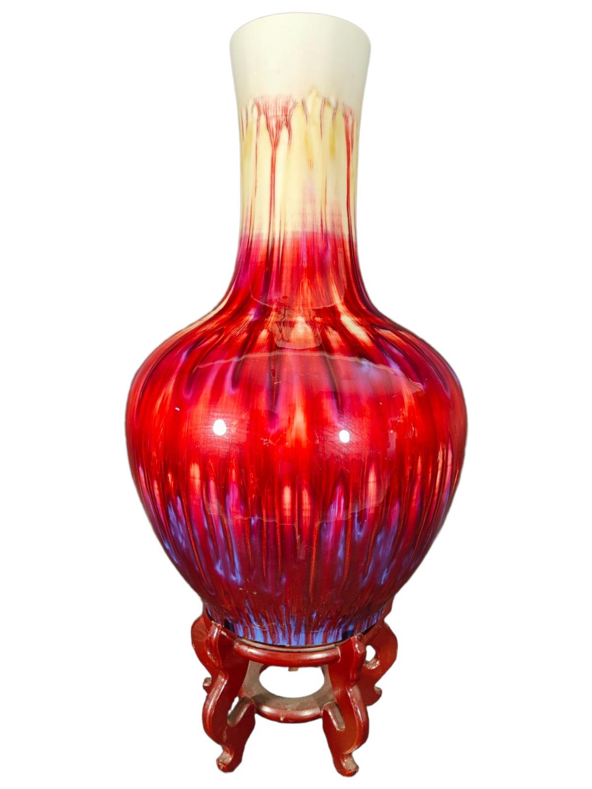 Große chinesische Vase des 20. Jahrhunderts im Angebot 2
