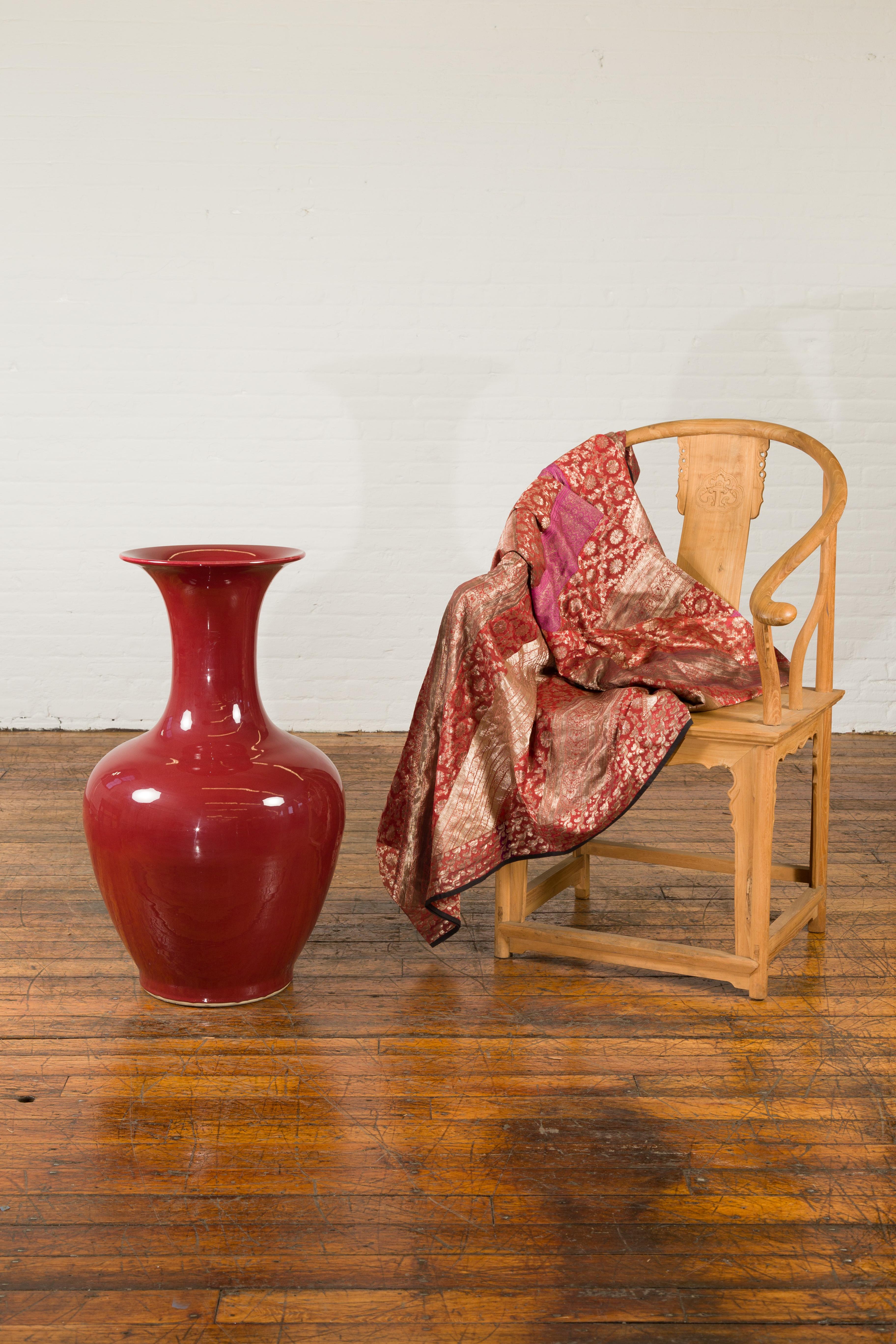 antique chinese oxblood vase