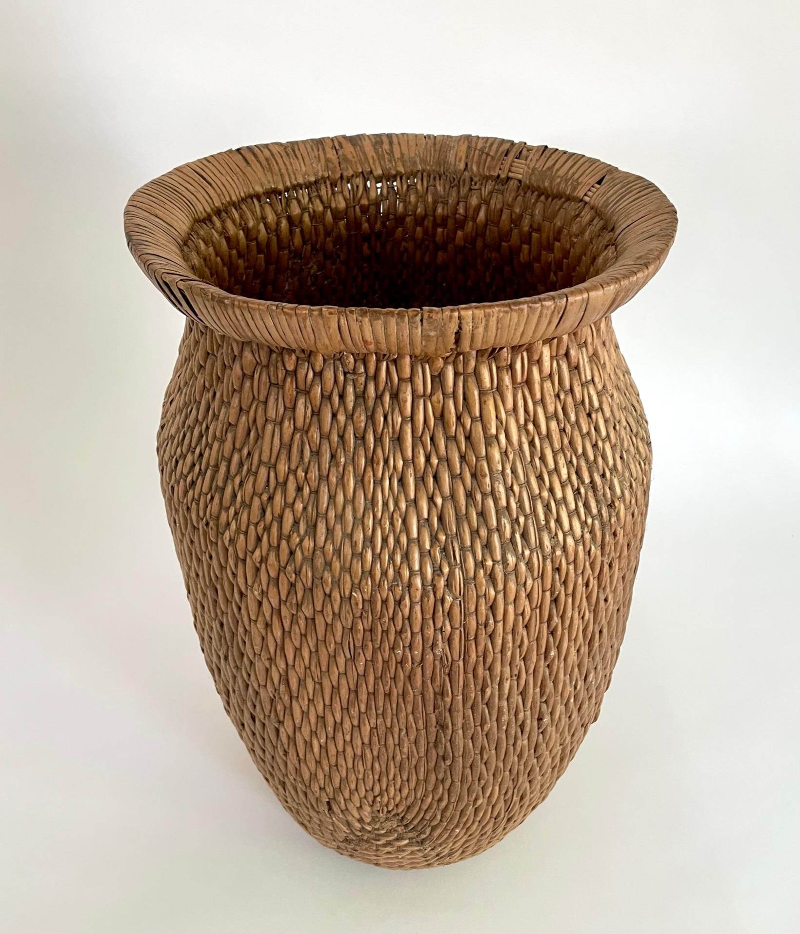 Large Chinese Willow Basket For Sale 1