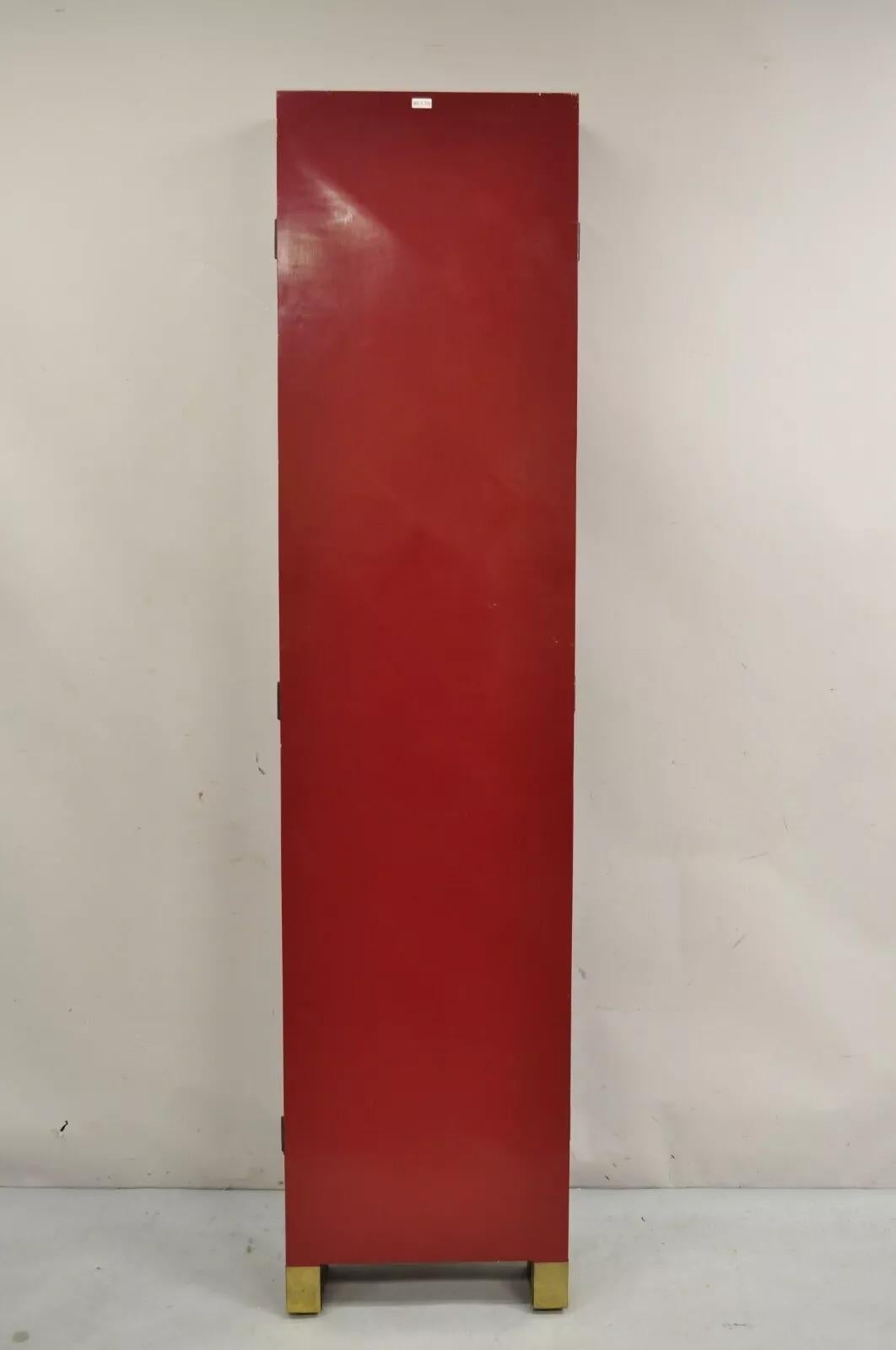 Grande divisorio cinese a 6 pannelli Figural Red Foldes con schermo a scomparsa in vendita 5