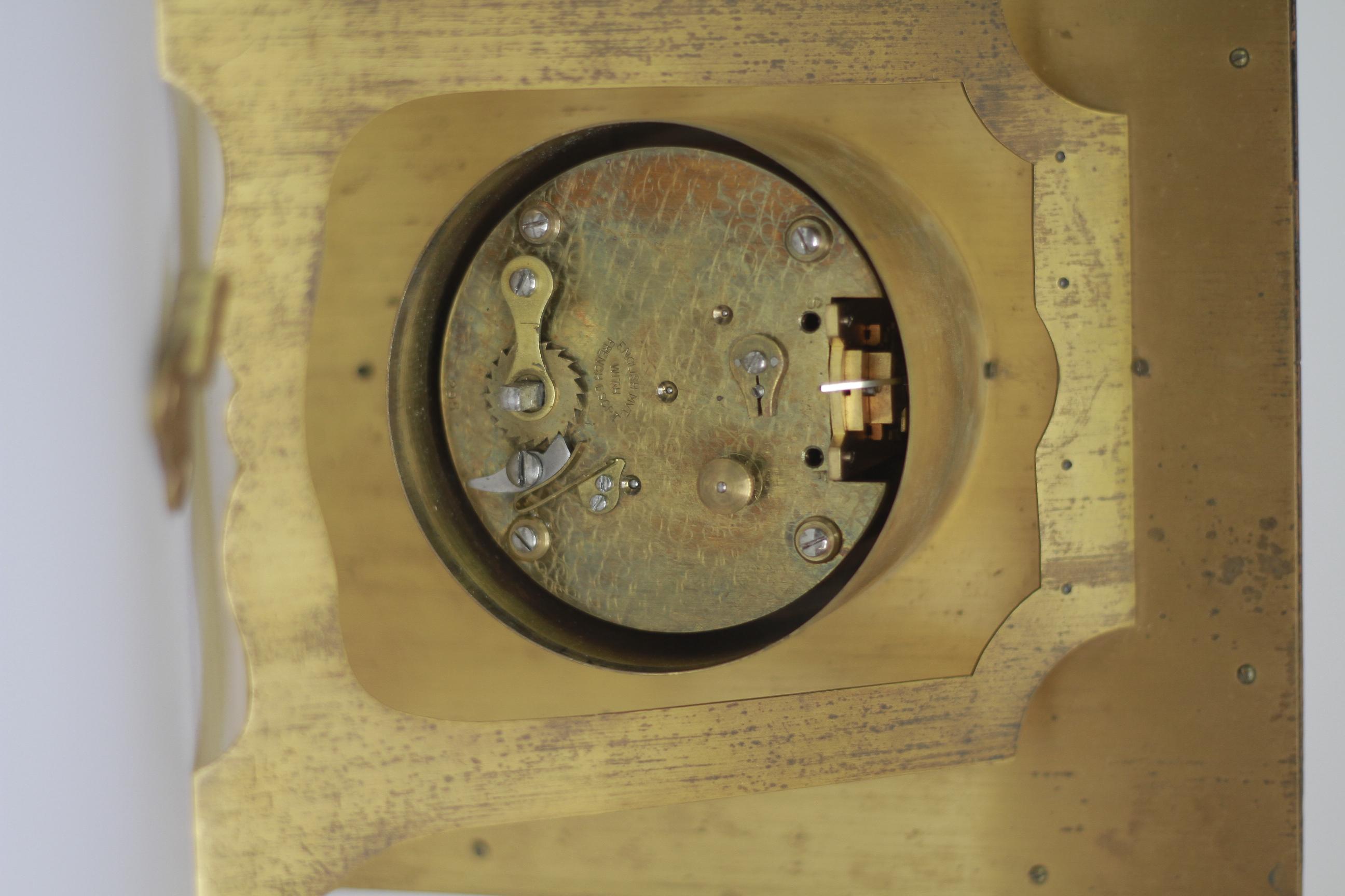 Large Chinoiserie decorated Strut clock circa 1920 2