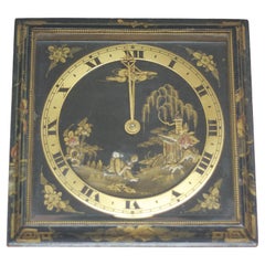 Large Chinoiserie decorated Strut clock circa 1920