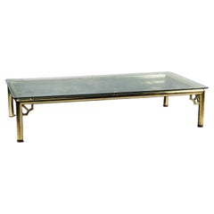 Large Chinoiserie Lacquer Coffee Table In the Manner of Maison Jansen