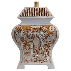 Used Large Chinoiserie Table Lamp