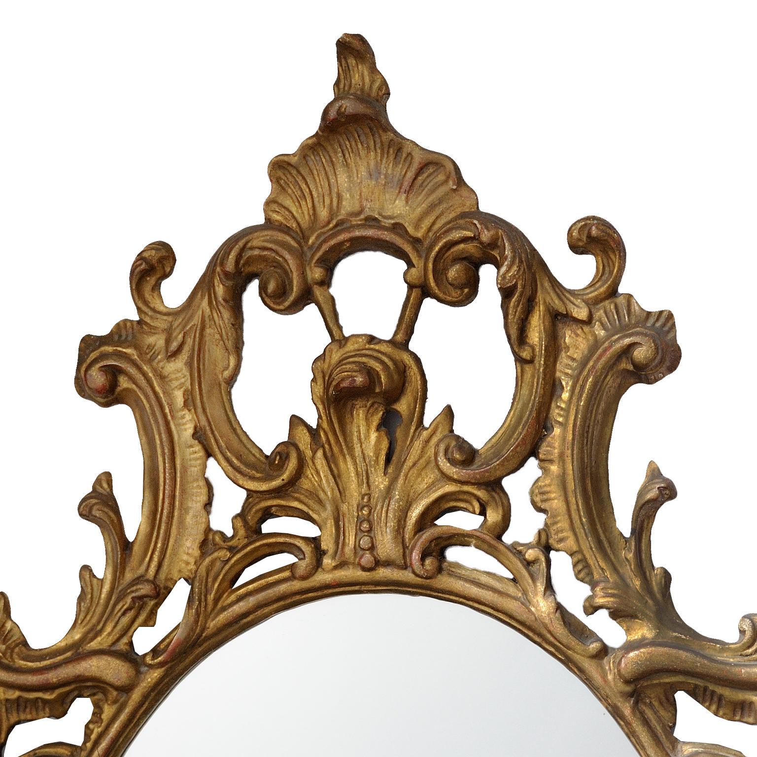 This is a very attractive and large mid-19th century Chippendale style giltwood Rococo mirror of great proportions, circa 1860.