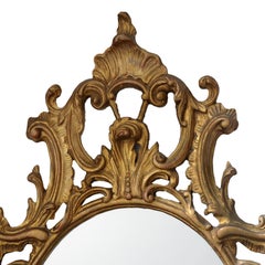 Large Chippendale Style Giltwood Rococo Mirror, circa 1860