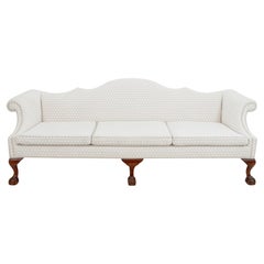 Large Chippendale Style Mahogany Sofa