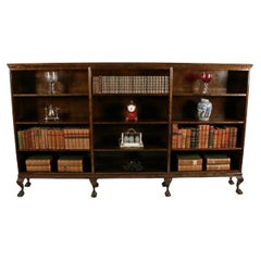 Large Chippendale Style Open Bookcase, 20th Century