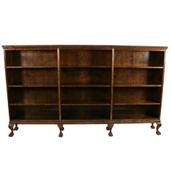 Antique Large Chippendale Style Open Bookcase