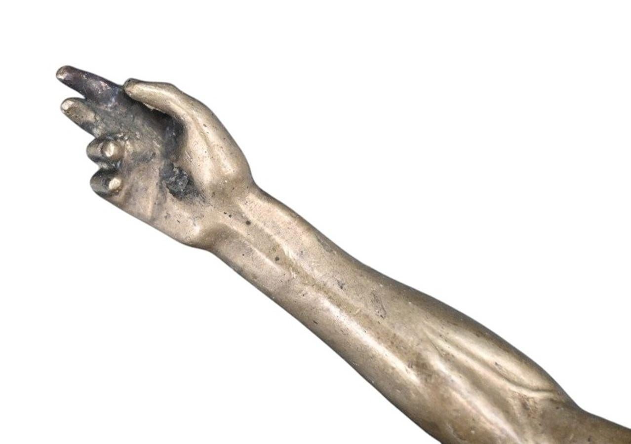Large Christ In Bronze - Corpus Christi - Crucifix - XVIIth Century 3