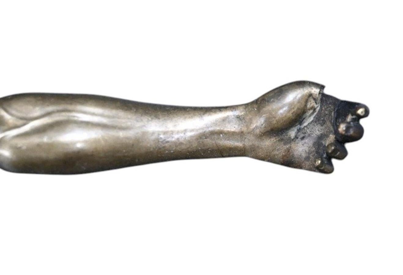 Large Christ In Bronze - Corpus Christi - Crucifix - XVIIth Century 4