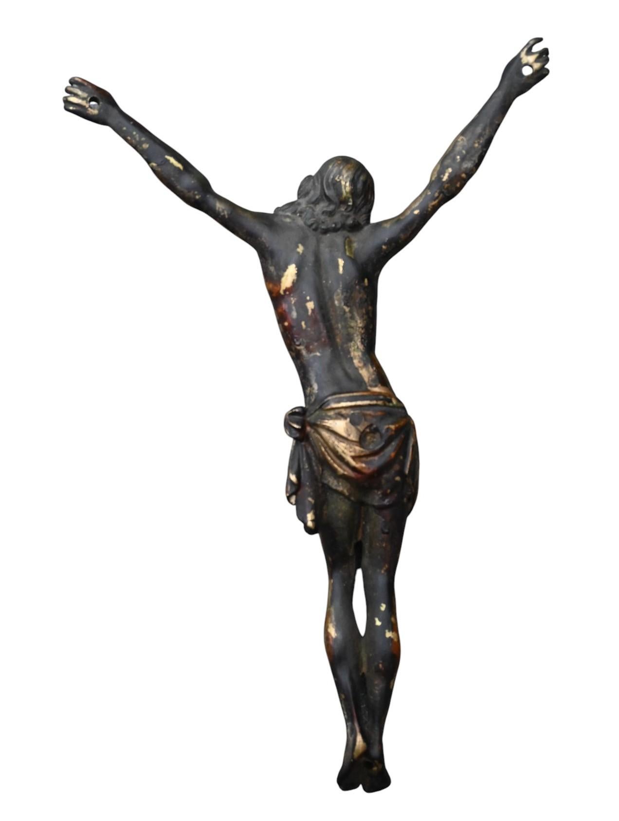 Large Christ In Bronze - Corpus Christi - Crucifix - XVIIth Century 1