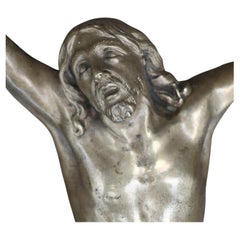 Large Christ In Bronze - Corpus Christi - Crucifix - XVIIth Century