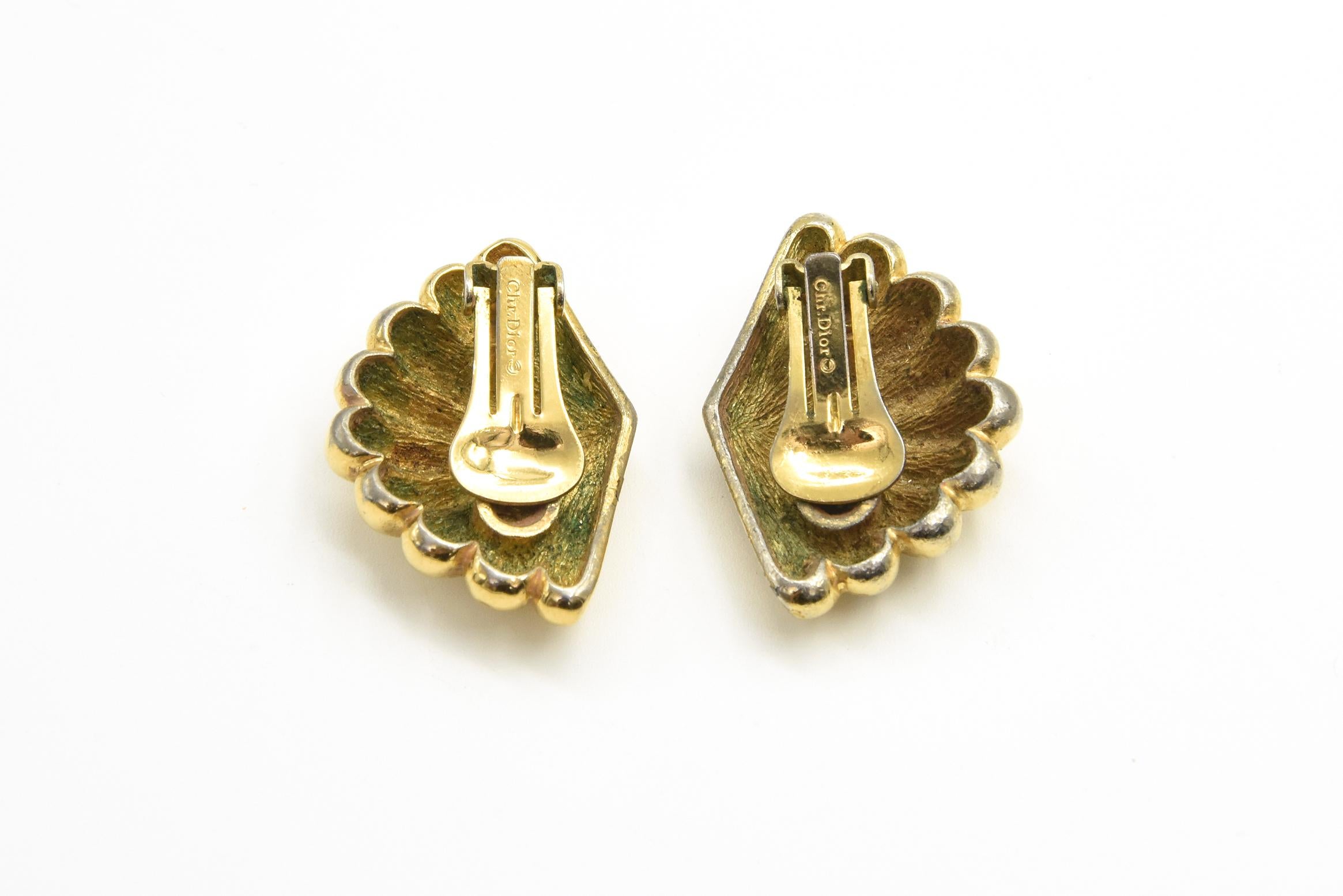 dior clip on earrings