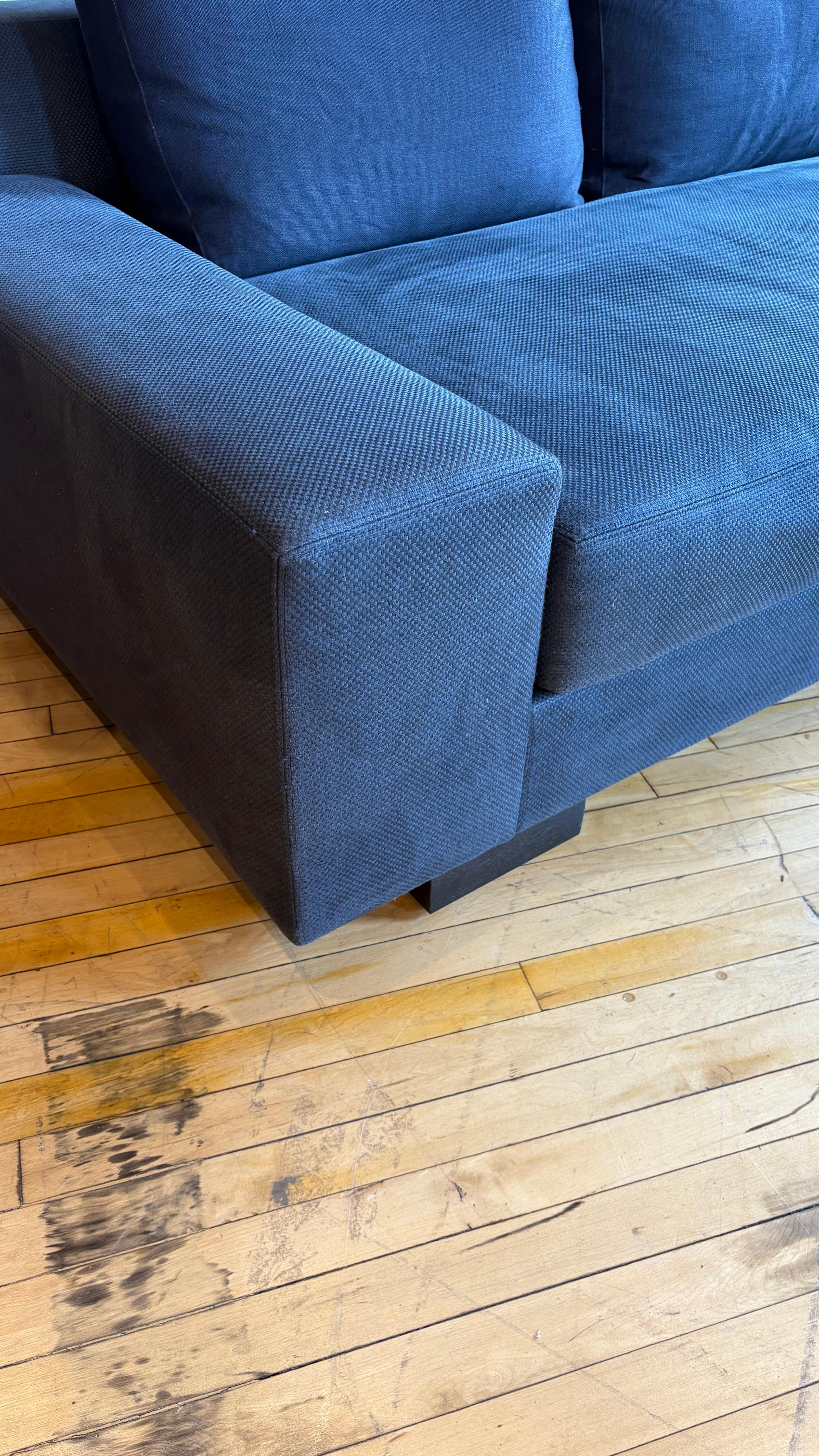 Fabric Large Christian Liaigre “Augustin” Sofa For Sale