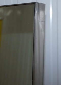 Large Chrome Framed Full Sized Mirror Back Light Floor Standing