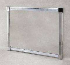 Large Chrome Hollywood Regency Mirror, c1970, France