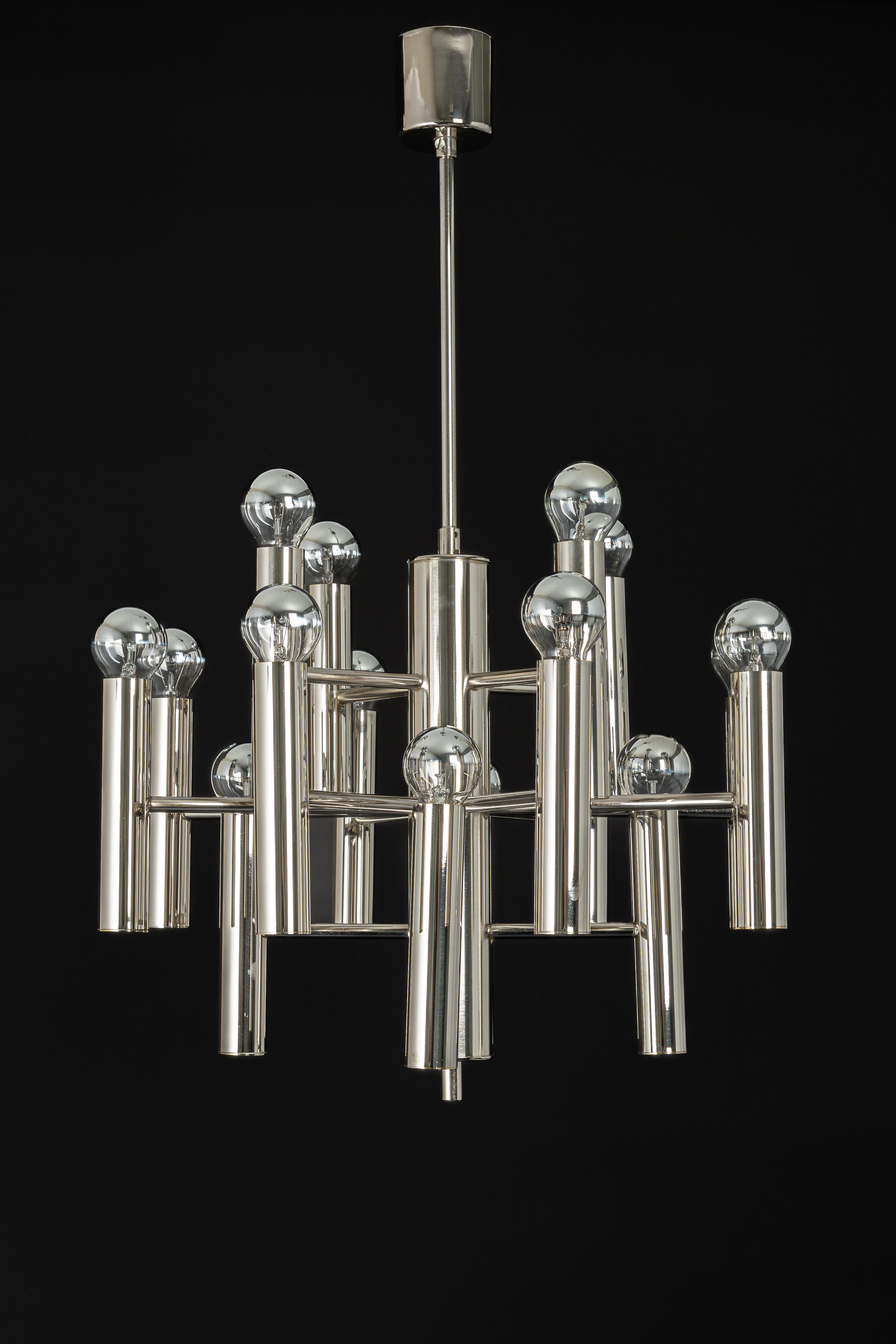 Large Chrome Space Age Sputnik Atomium Chandelier by Cosack, Germany, 1970s For Sale 5