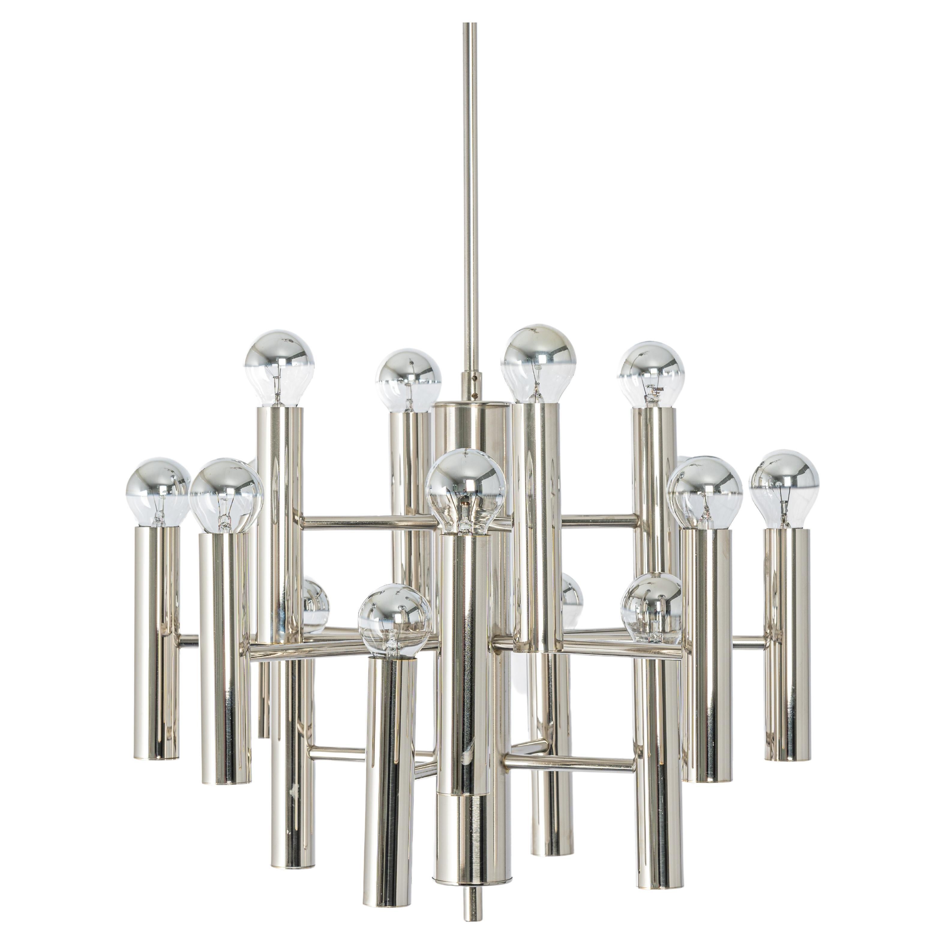 Large Chrome Space Age Sputnik Atomium Chandelier by Cosack, Germany, 1970s For Sale