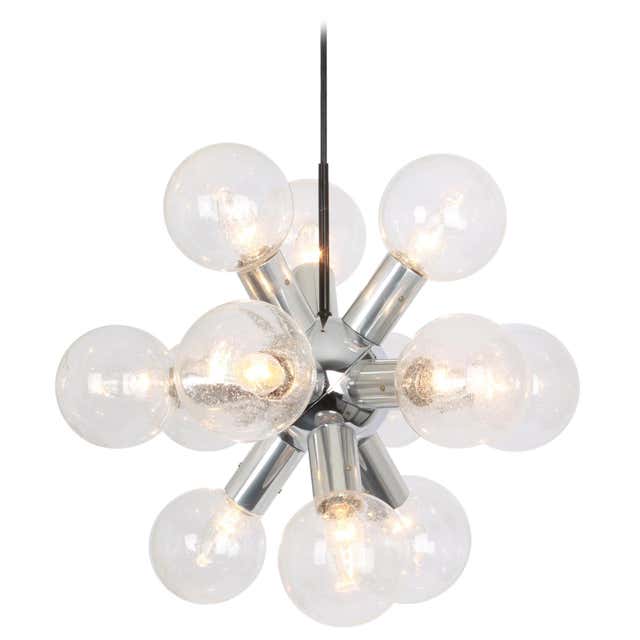 Atomium Brass Pendant For Sale at 1stDibs