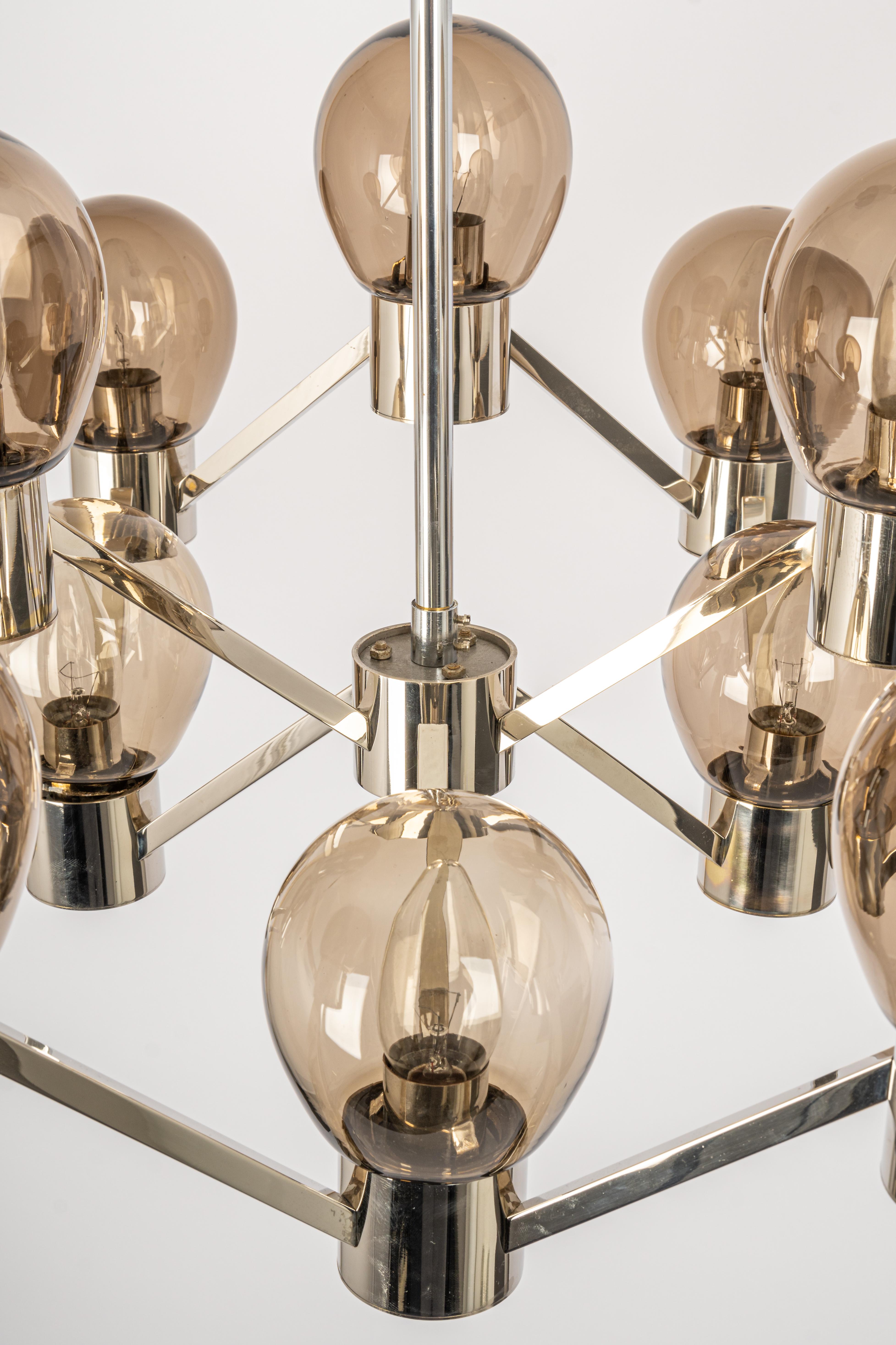Large Chrome Sputnik Chandelier, Sciolari Style, Germany, 1960s In Good Condition For Sale In Aachen, NRW