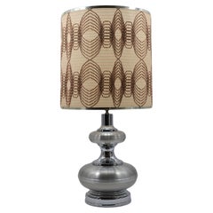 Large Chrome Table or Floor Lamp, Late 1960s