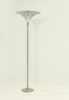 Large Chromed Floor Lamp from 1970's