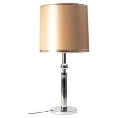 Große verchromte Stahl-Tischlampe, Deutschland 1970