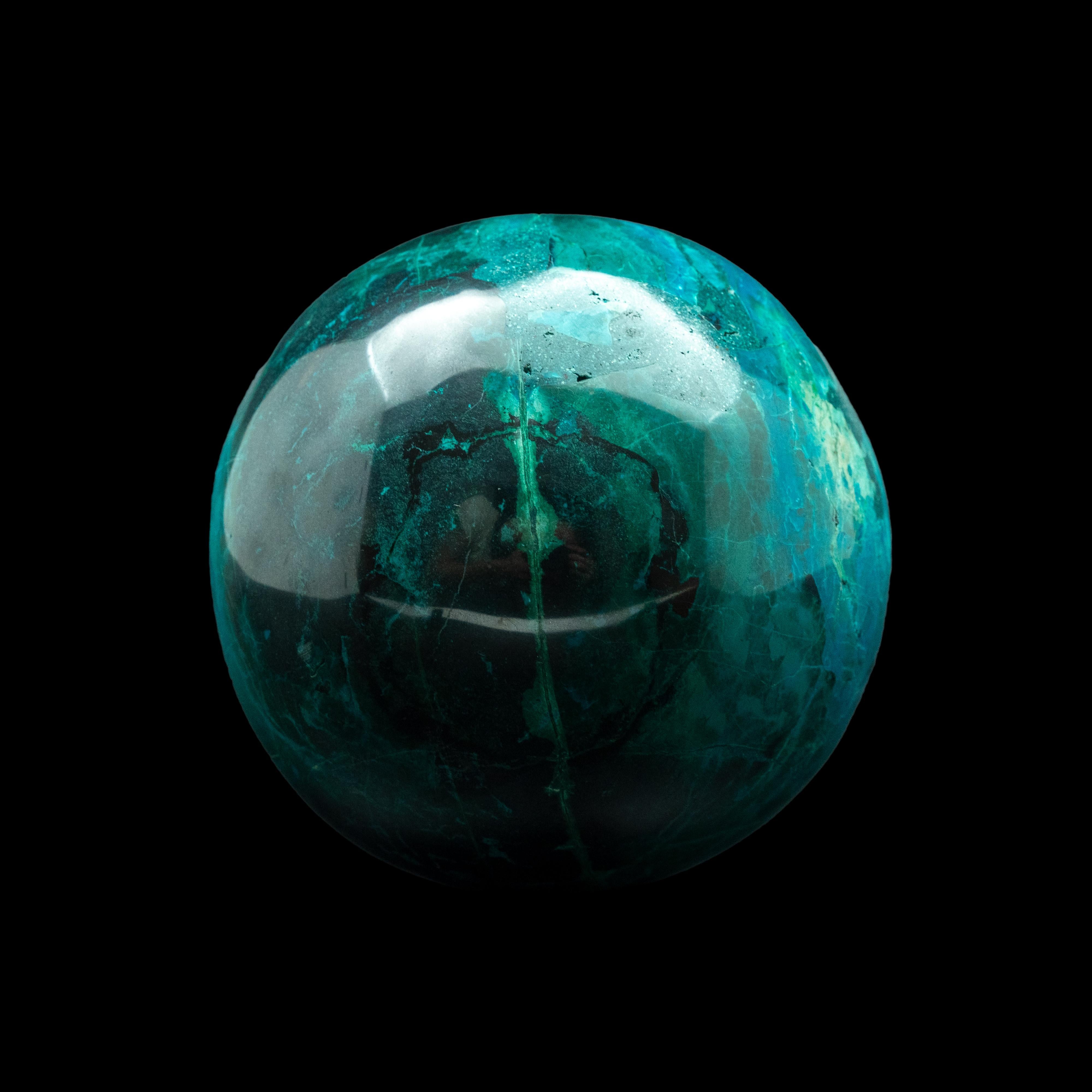 Large Chrysocolla Sphere 2